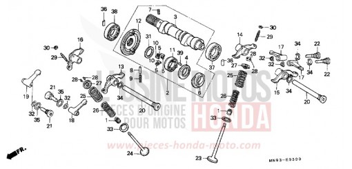 ARBRE A CAMES/SOUPAPE NX6502L de 1990